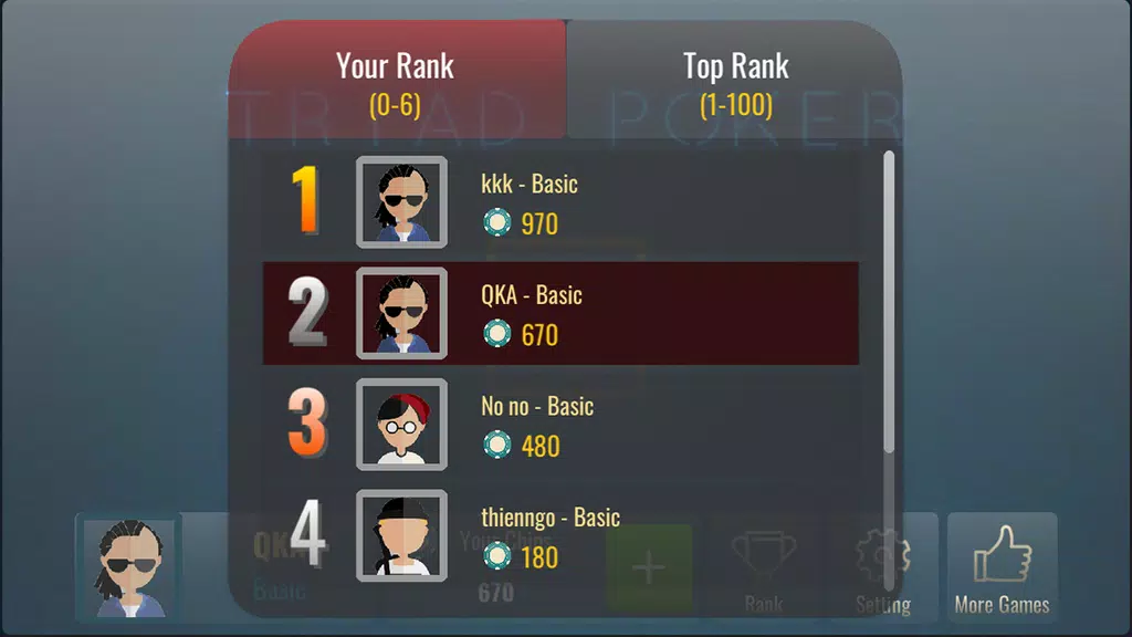 Lieng Offline - Triad Poker 3 ဖန်သားပြင်ဓာတ်ပုံ 1