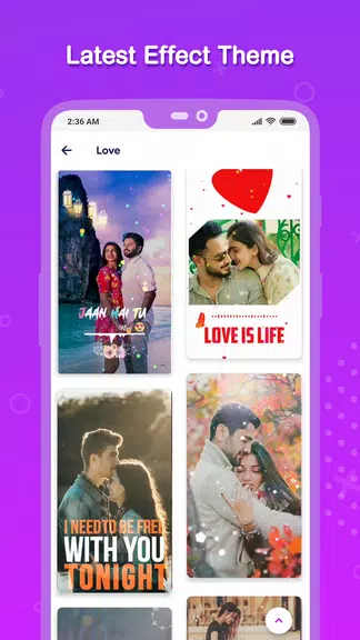 Vido : Video Status Maker ဖန်သားပြင်ဓာတ်ပုံ 1