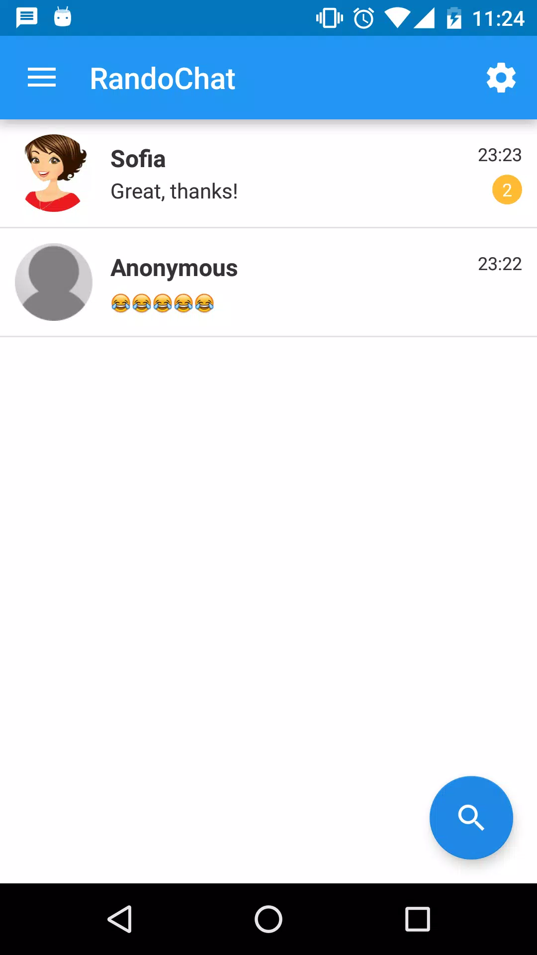 RandoChat - Chat roulette 스크린샷 1