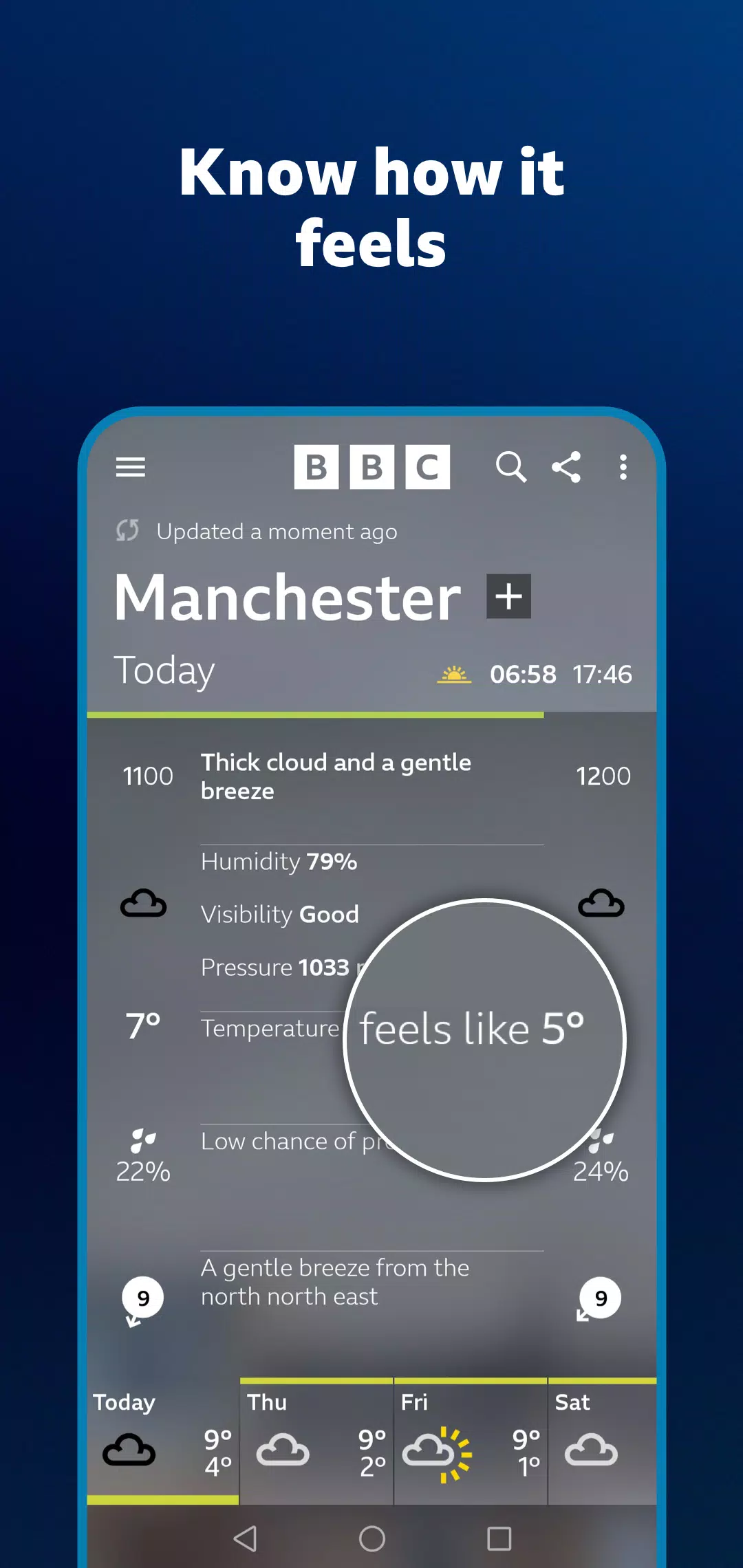 BBC Weather Captura de pantalla 3