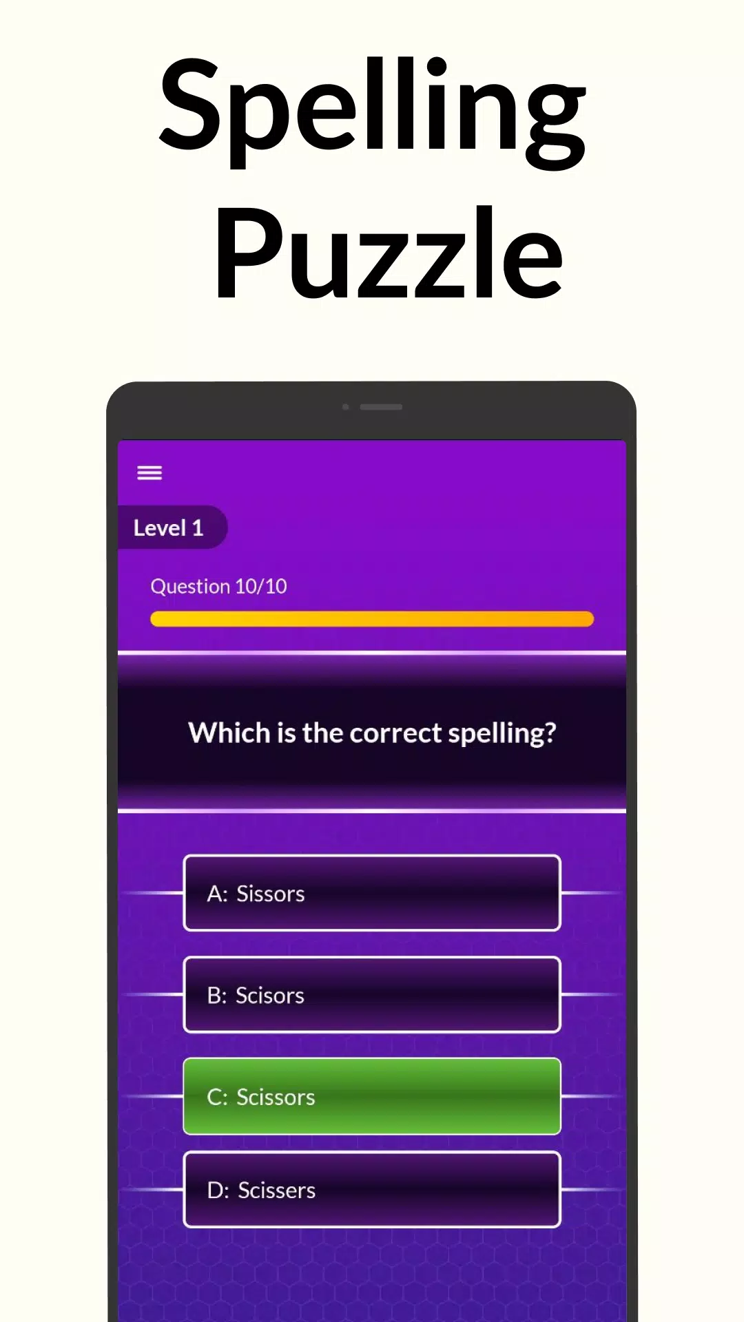 Spelling Bee: Spelling Quiz Captura de pantalla 2