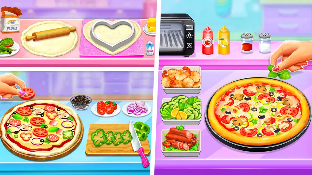 Pizza Maker Food Cooking Games Capture d'écran 0