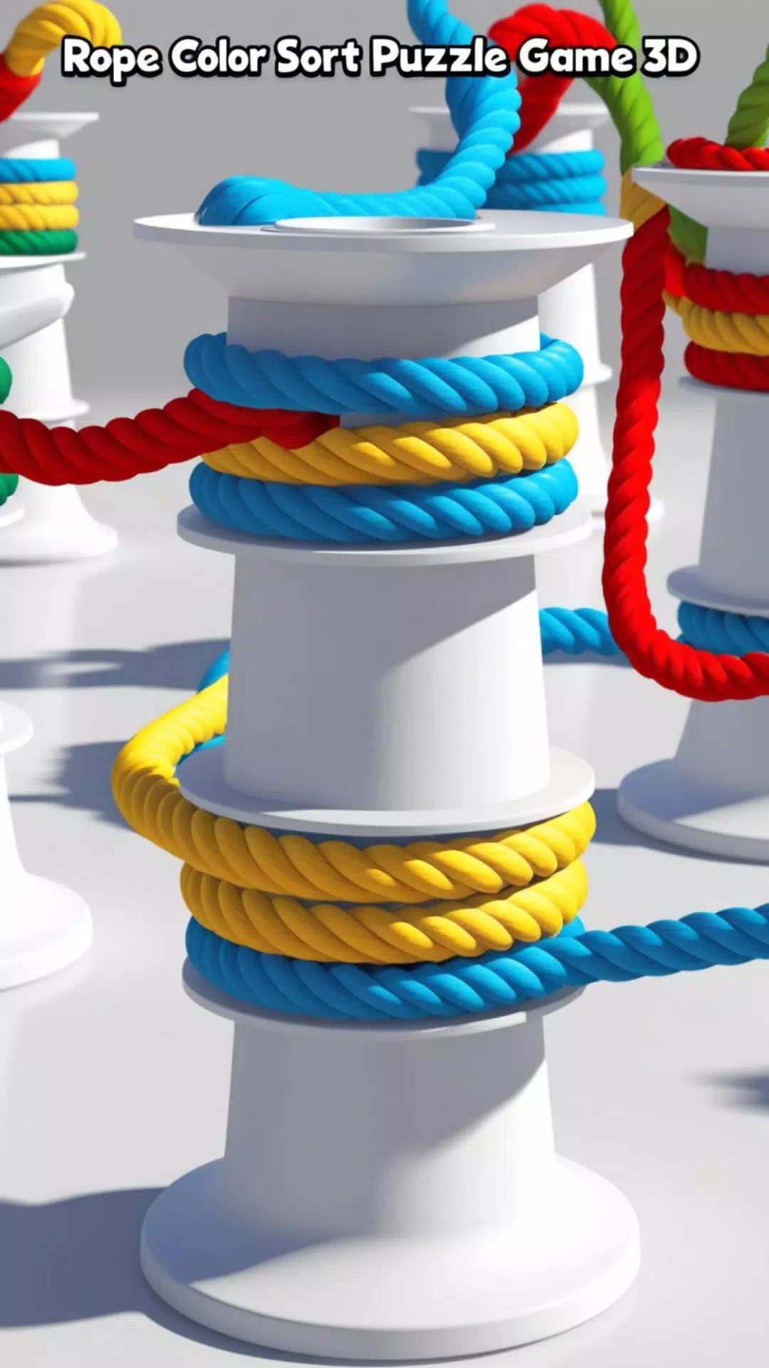 Rope Color Sort Puzzle Game 3D 螢幕截圖 1