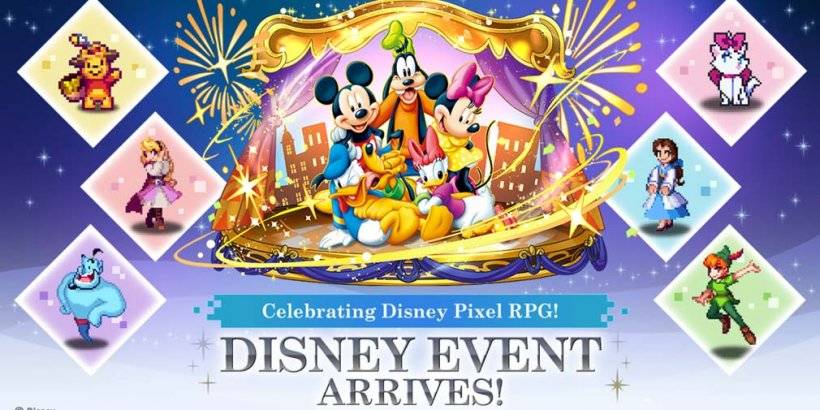 Puzzle & Dragons da la bienvenida a Mickey, Pooh, Ariel y más en el crossover de RPG de Pixel de Disney