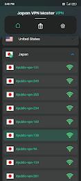 Japan VPN Master - VPN Proxy 스크린샷 1