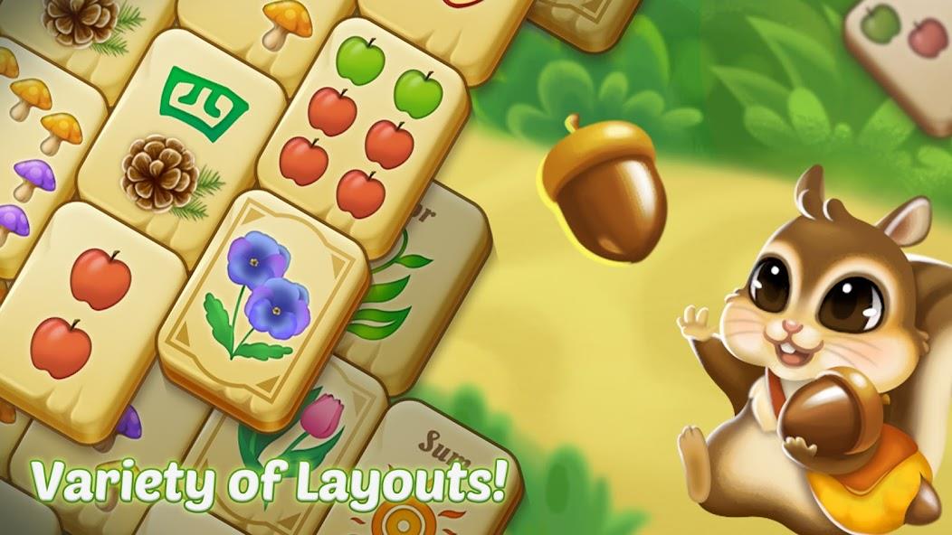 Mahjong Forest Puzzle Mod Schermafbeelding 2