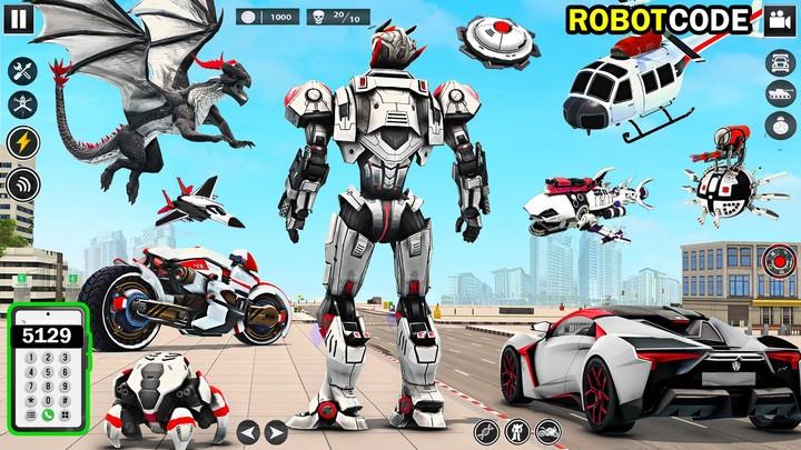 Bee Robot Car Transform Games 스크린샷 2