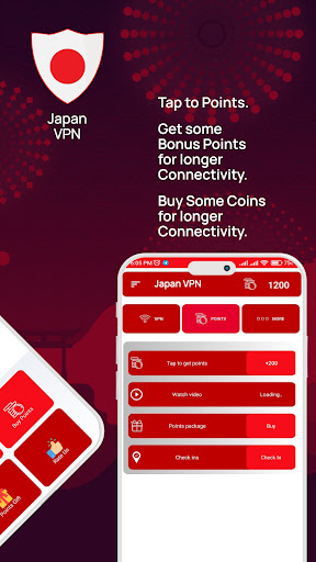 Japan VPN Get Japanese IP ภาพหน้าจอ 1