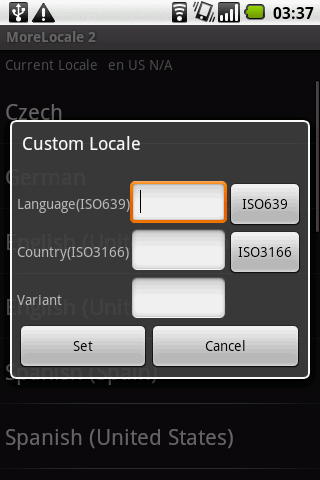 Touchscreen Calibration Capture d'écran 1