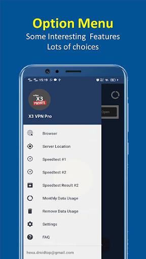 X3 VPN Pro - Fast , Secure & Unlimited VPN Zrzut ekranu 2