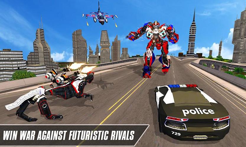 Multi Robot Transform Car Game Скриншот 2
