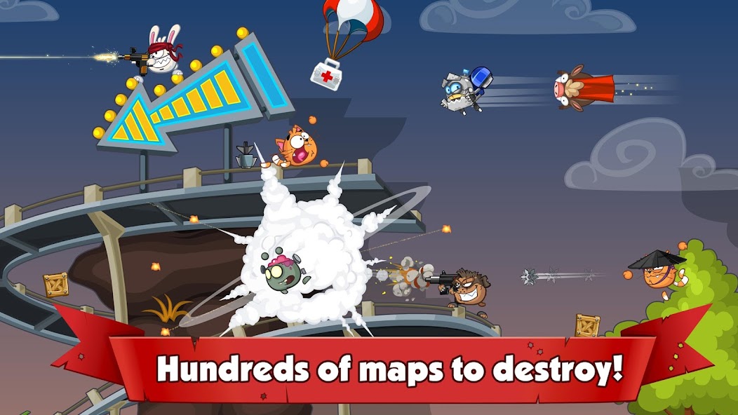 Wormix: PvP Tactical Shooter Mod 螢幕截圖 1