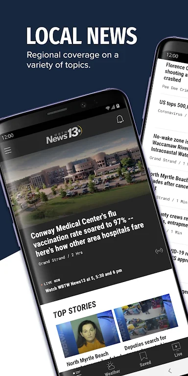 WBTW News 13 Myrtle Beach, SC Captura de pantalla 0