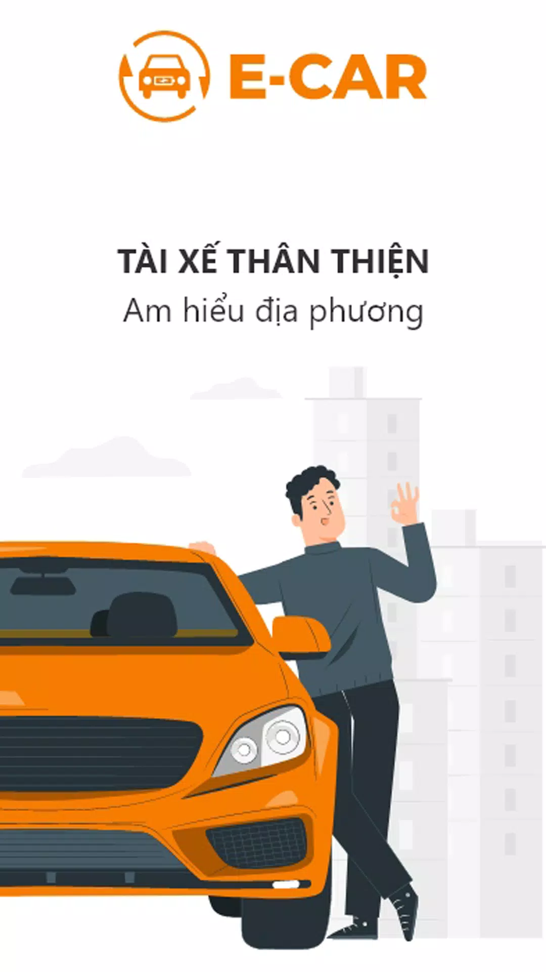 Schermata E-CAR Gọi xe ô tô điện 0