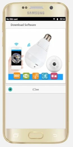 Bulb Camera Panoramic CCTV 360 Скриншот 2