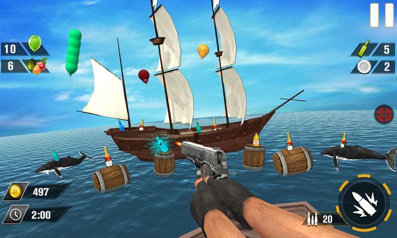 Schermata Bottle Gun Shooter Game 2