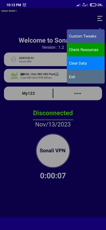 Sonali VPN Super fast Schermafbeelding 1