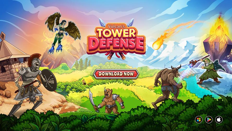 Vulcan's Tower Defense Capture d'écran 0