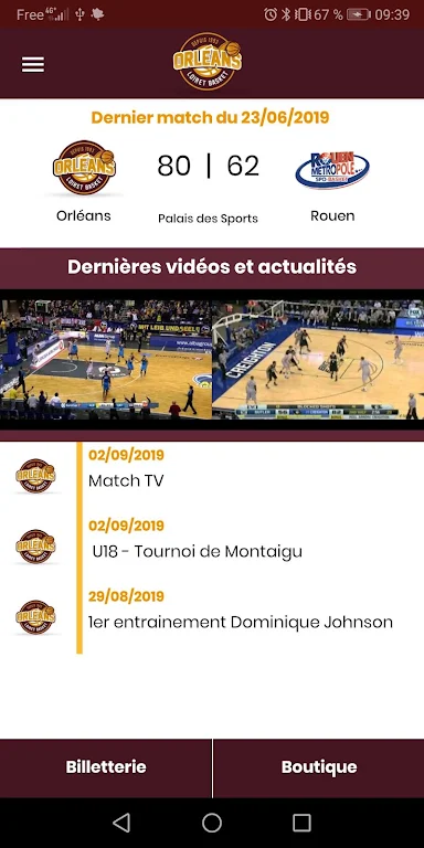 Orléans Loiret Basket - OLB Screenshot 1