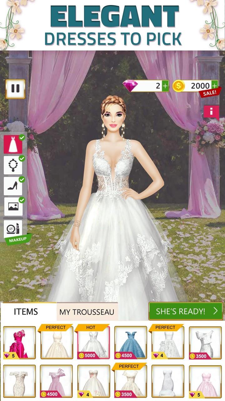 Super Wedding Dress Up Stylist Ekran Görüntüsü 2