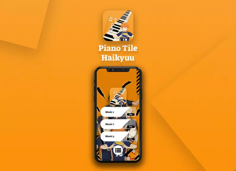 Game Haikyuu Piano Tiles Ekran Görüntüsü 1