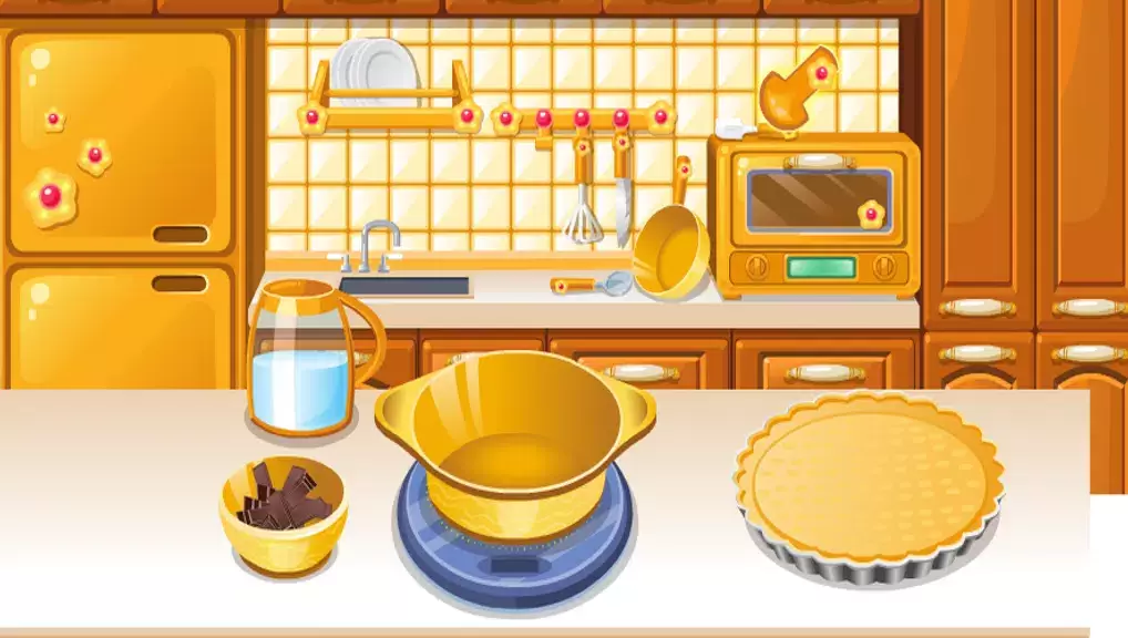 girls cooking games chocolate 螢幕截圖 1