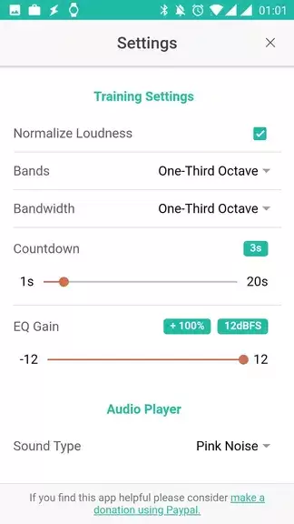 Audio Training EQ and Feedback Ekran Görüntüsü 1