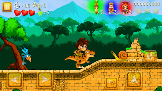 Super Warrior Dino Adventures Captura de tela 2