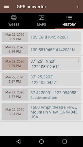 GPS coordinate converter Ảnh chụp màn hình 3