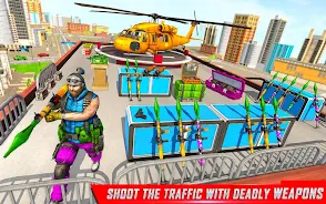 Traffic Car Shooting Games ဖန်သားပြင်ဓာတ်ပုံ 2