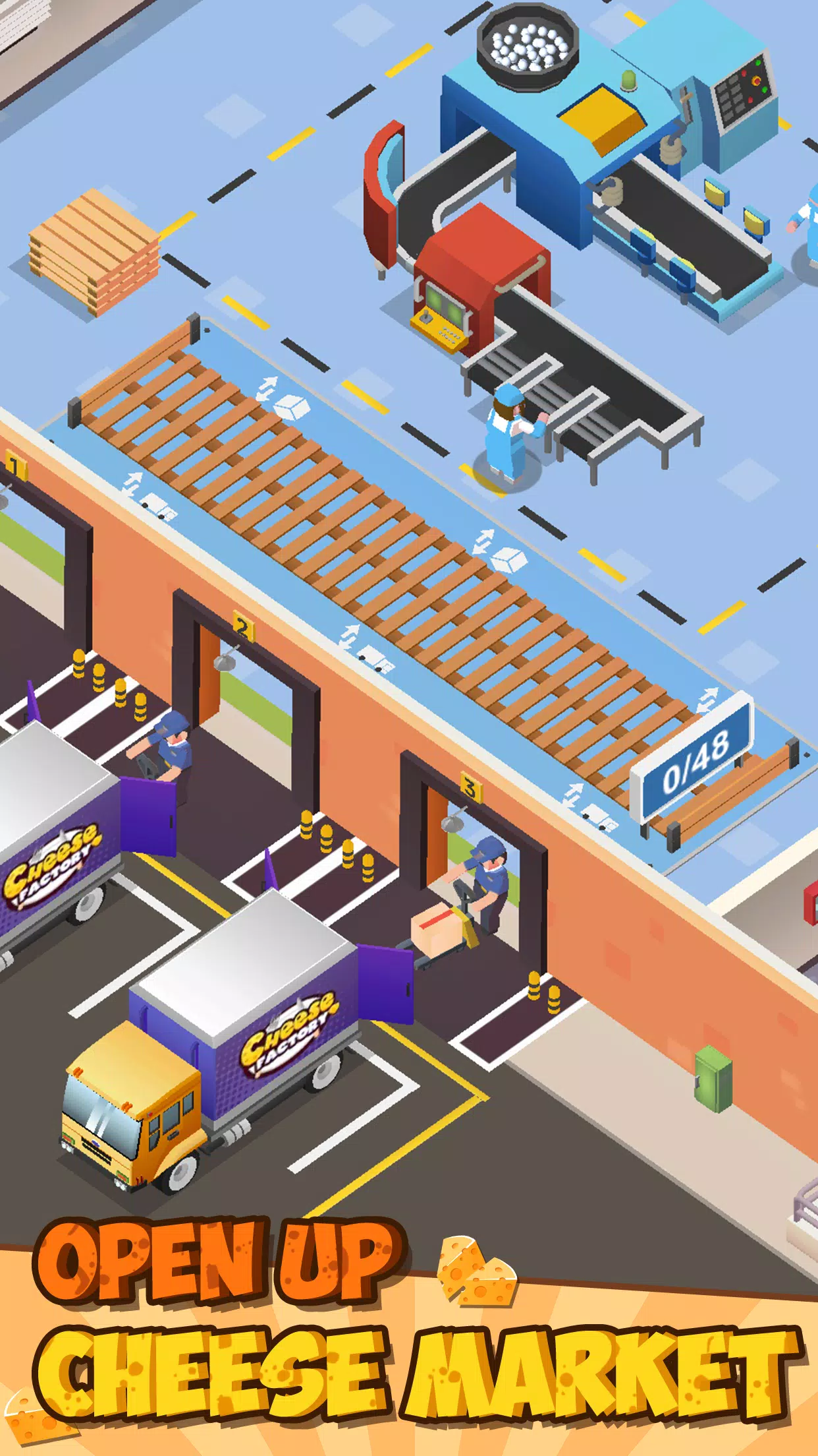 Idle Cheese Factory Tycoon Ảnh chụp màn hình 0