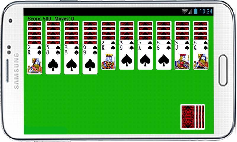 Spider Solitaire Free Game HD スクリーンショット 1