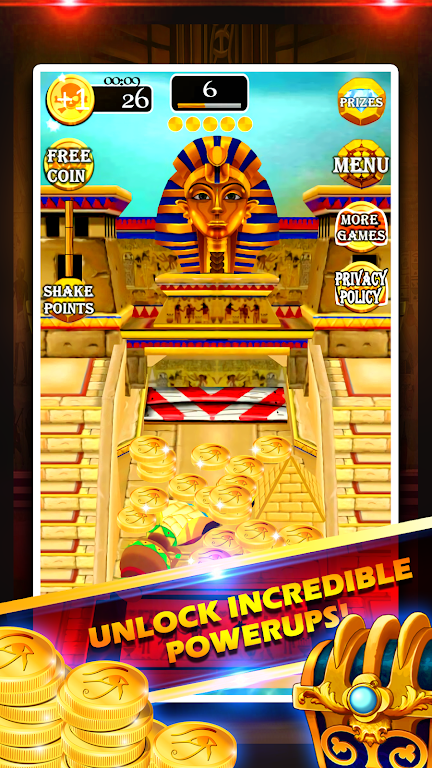 Gold of King Pharaoh Egypt - Coin Party Dozer Captura de tela 0