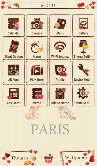 Sweet Paris Theme スクリーンショット 1