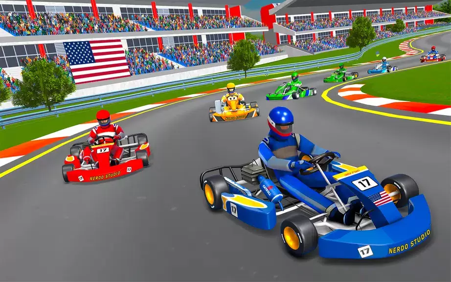 Go Kart Racing Games 3D Stunt 螢幕截圖 2