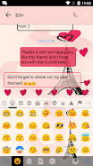 SMS Messages Paris Pink Theme应用截图第3张