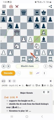 Schermata DecodeChess 2