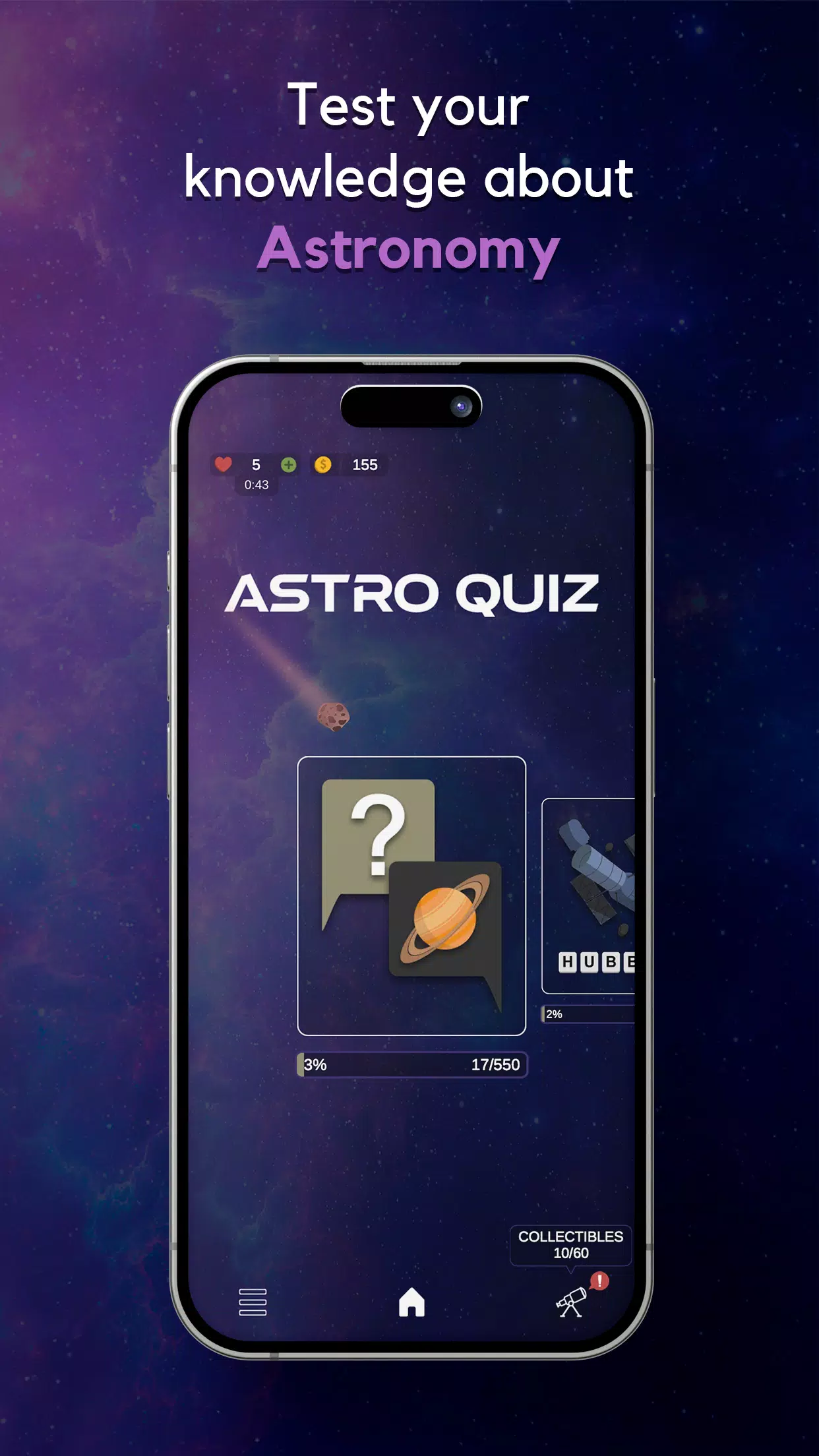 AstroQuiz - Learn Astronomy Tangkapan skrin 0