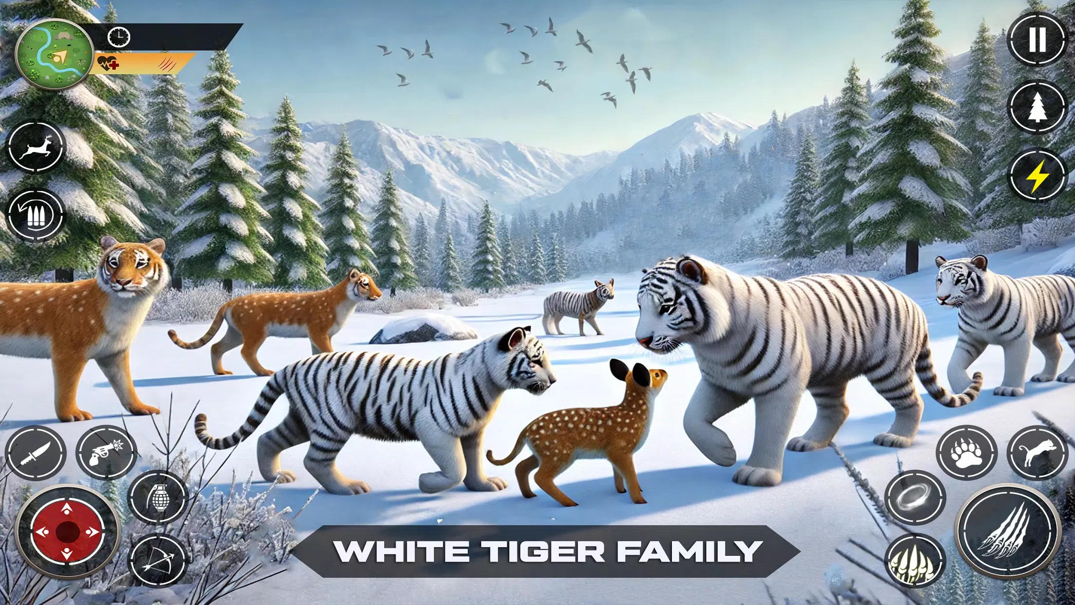 Snow Tiger Family Simulator 3D Ekran Görüntüsü 3