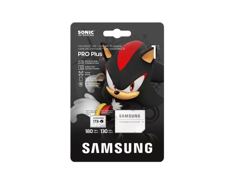 Obtenha um bom desconto no Sonic the Hedgehog com tema MicroSD Cards