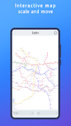 Delhi metro map Captura de tela 1