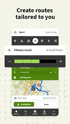 Komoot - Hike, Bike & Run স্ক্রিনশট 1