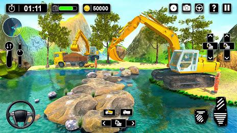 Heavy Sand Excavator 3D Sim স্ক্রিনশট 1