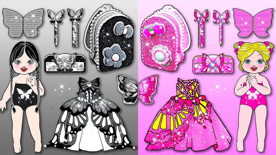 Paper Dolls Diary DIY Dress Up Tangkapan skrin 3