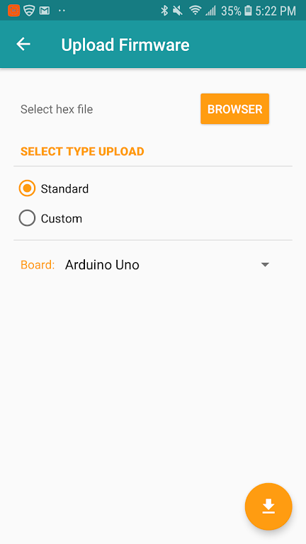 Arduino Hex Uploader-Bin/Hex 스크린샷 1
