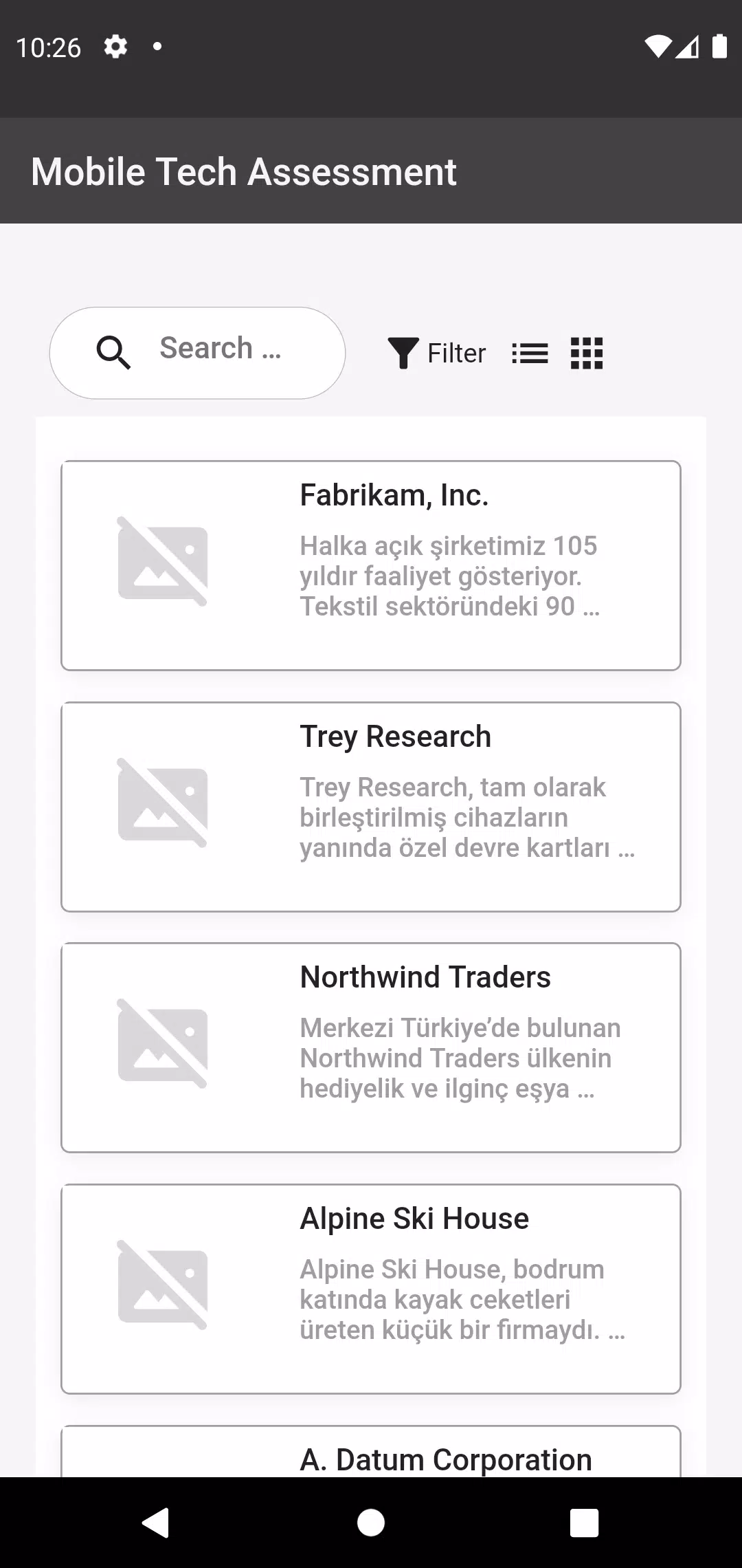 Flutter Tech Assessment Ảnh chụp màn hình 0