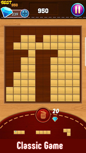 Block Puzzle : Classic Wood স্ক্রিনশট 1