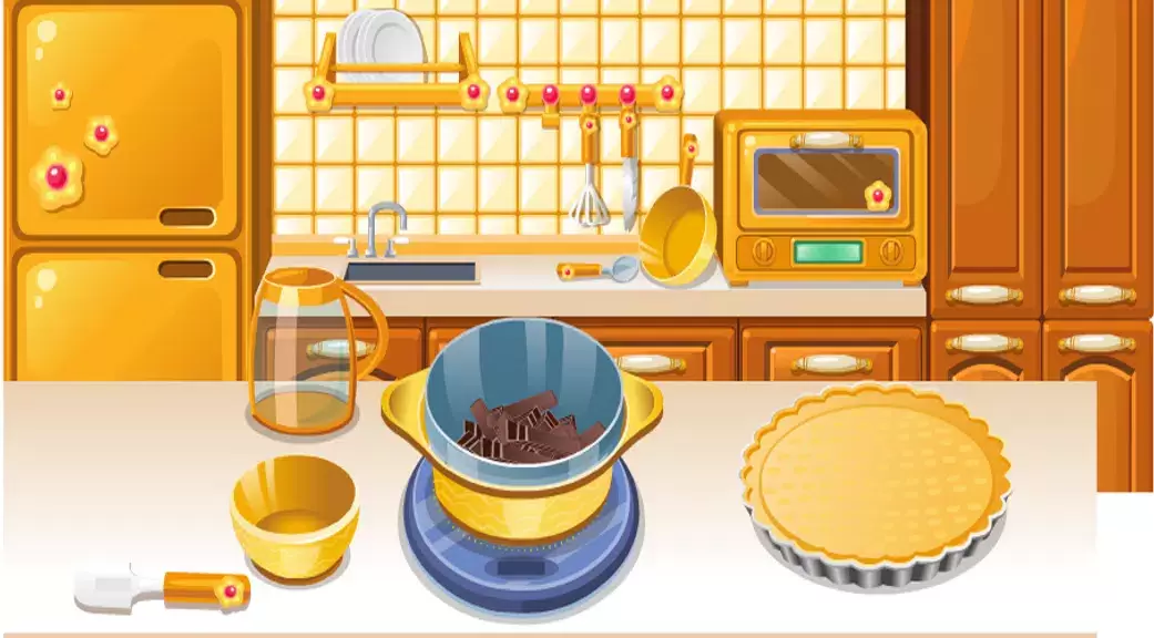 girls cooking games chocolate Captura de pantalla 3