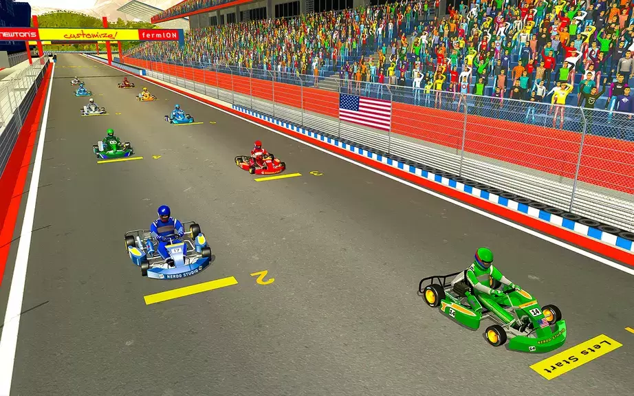 Go Kart Racing Games 3D Stunt 螢幕截圖 3