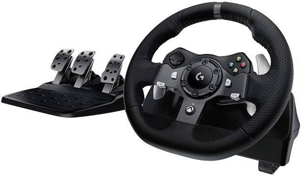 Logitech G920 드라이버 포스 레이싱 휠 및 페달 (Xbox, PC)